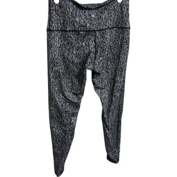 Lululemon Wunder Under Black Gray Leggings Size 12 - Picture 2 of 5